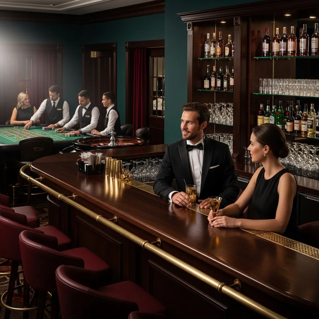 Casino Bar mit Spieltischen