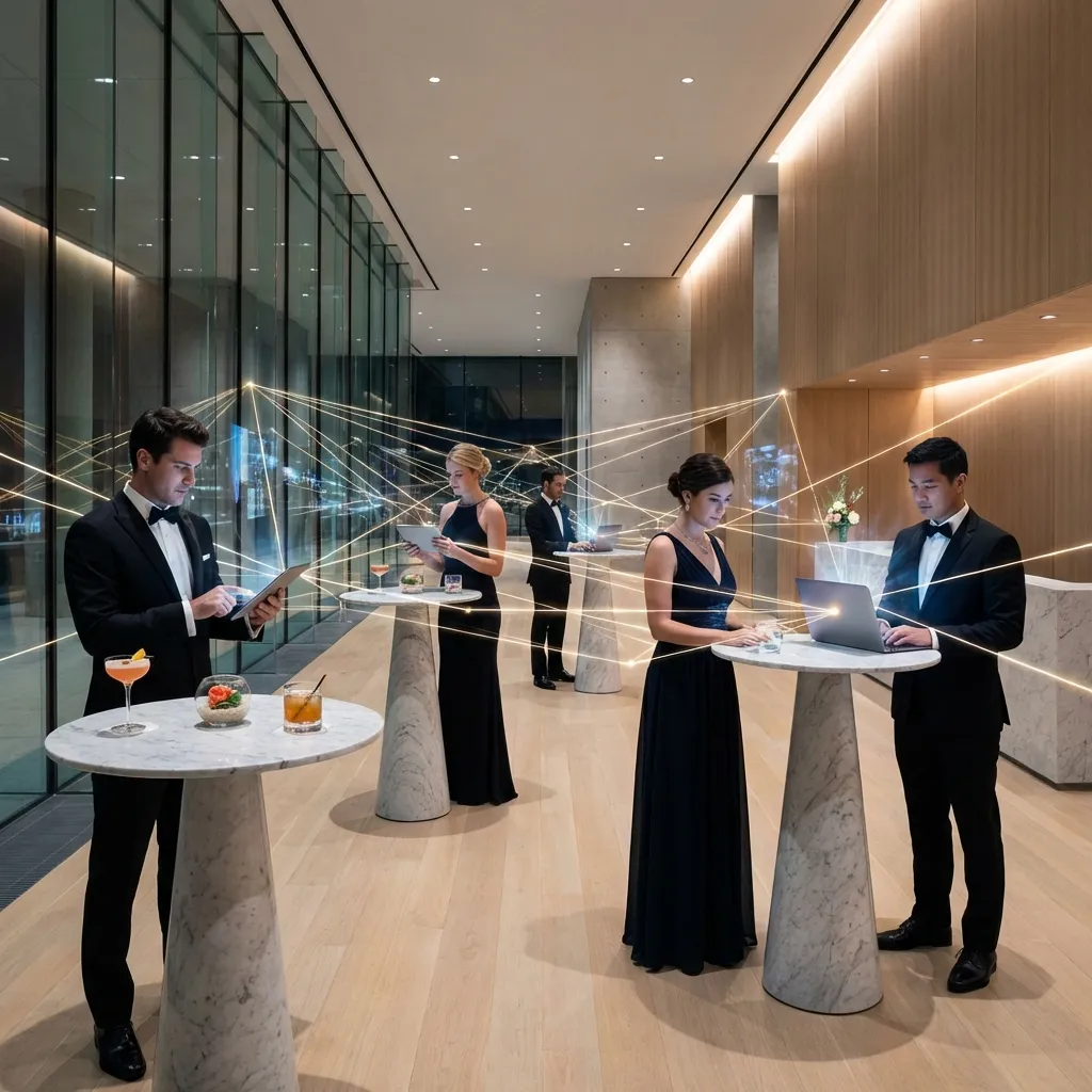 Cocktailgläser auf Firmenanlass