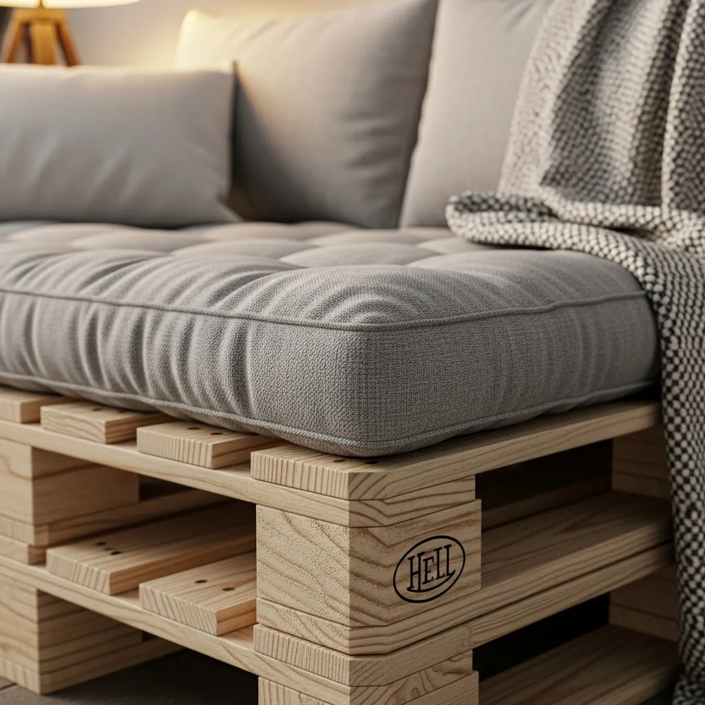 Detailaufnahme Paletten Lounge