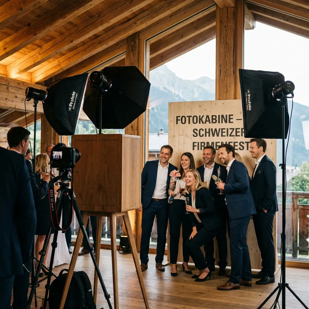Fotobox auf einem Firmenevent