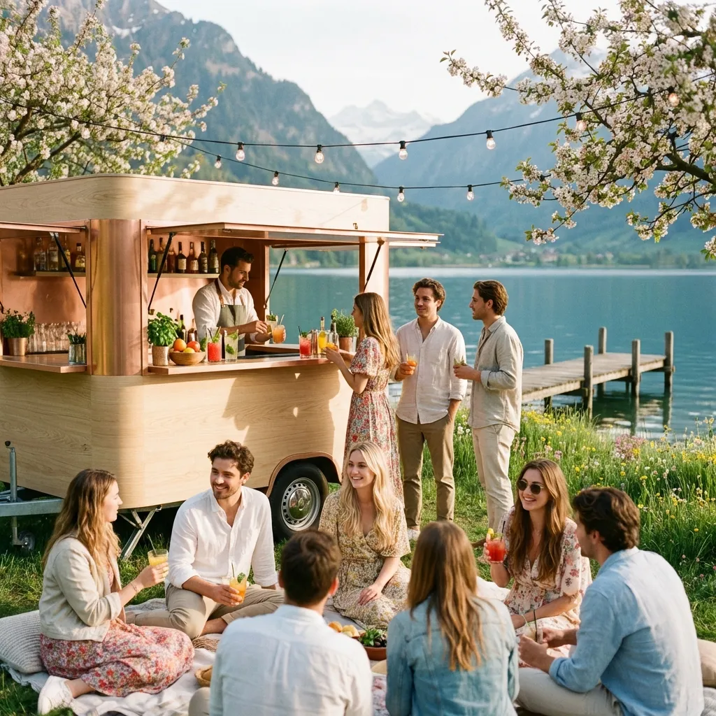 Frühlingshafte Eventlocation am See