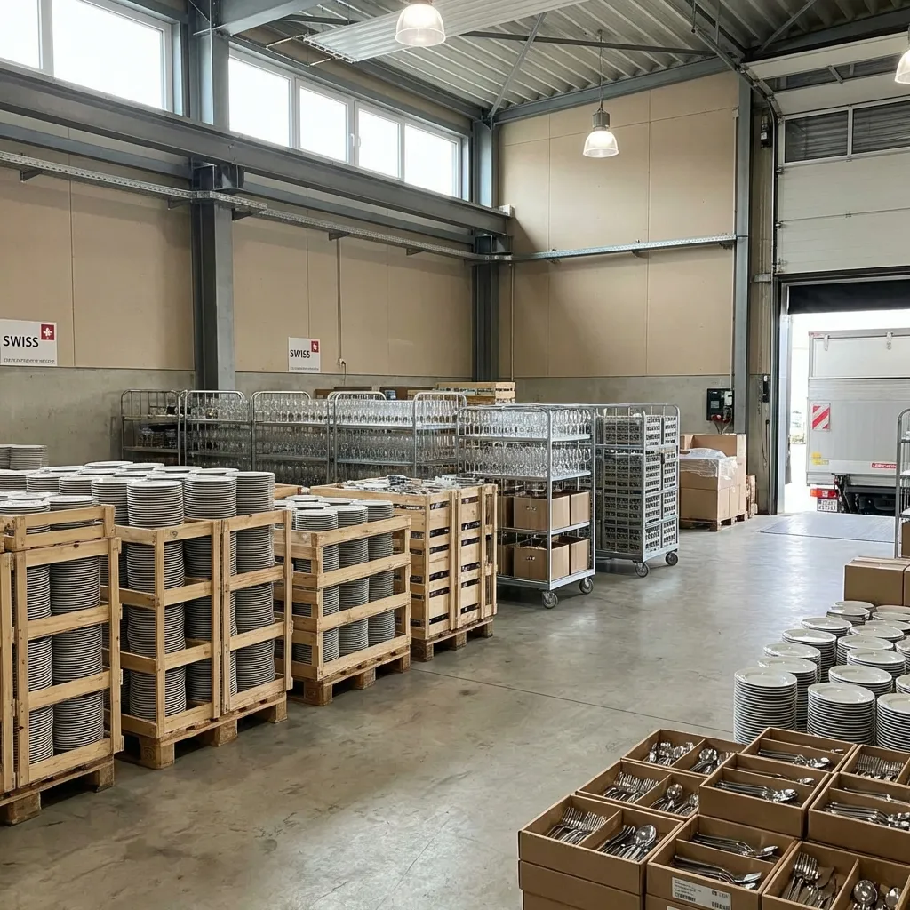 Geschirrverleih Logistik in der Schweiz