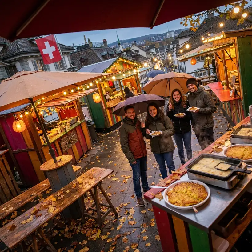 Herbstliche Streetfood-Stimmung in der Schweiz