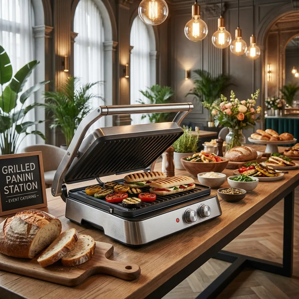 Kontaktgrill im Einsatz bei Event