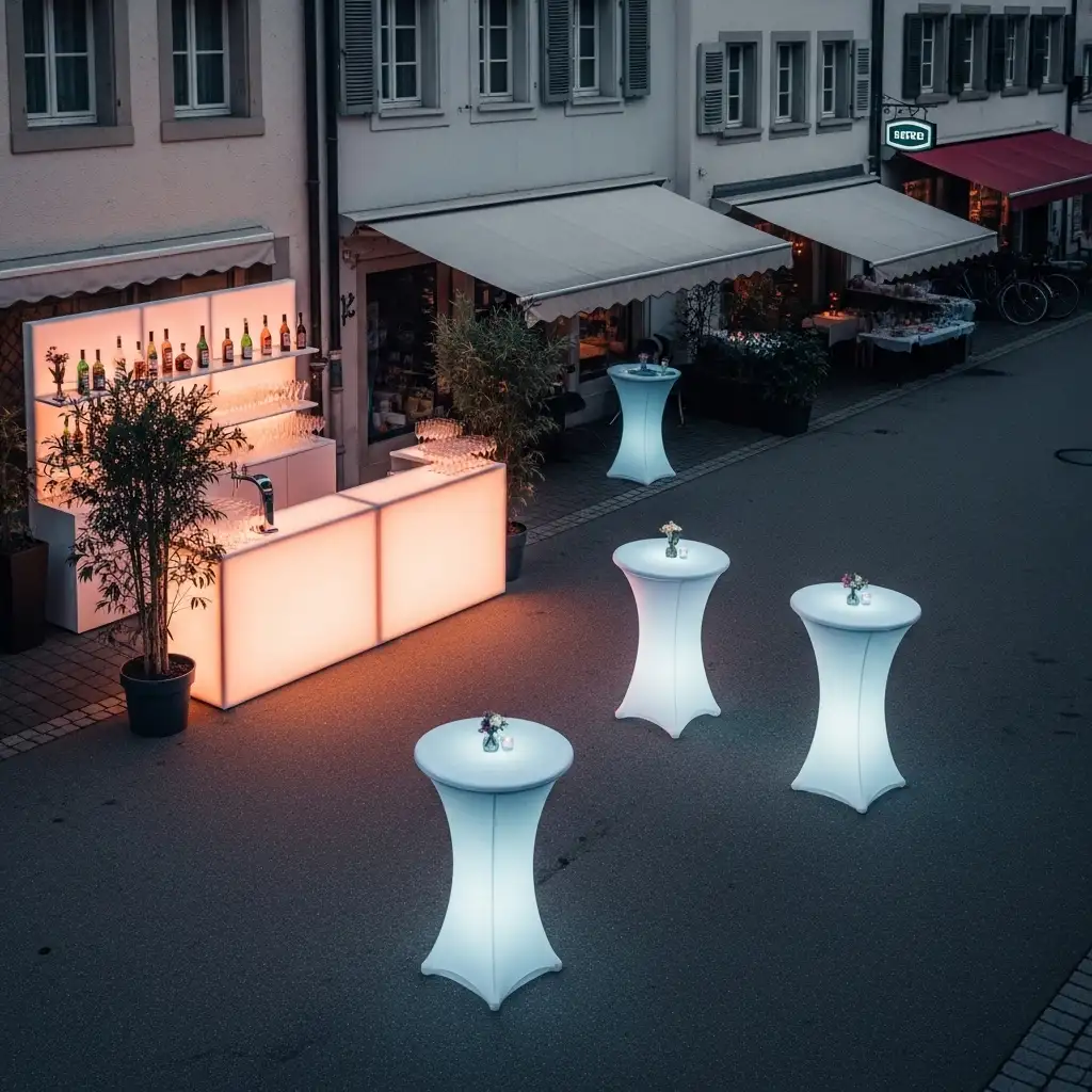 LED-Bar auf Firmenveranstaltung