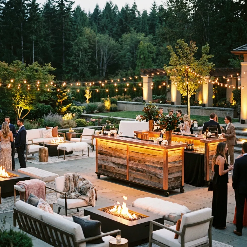 LED Scheinwerfer bei einem Outdoor Event