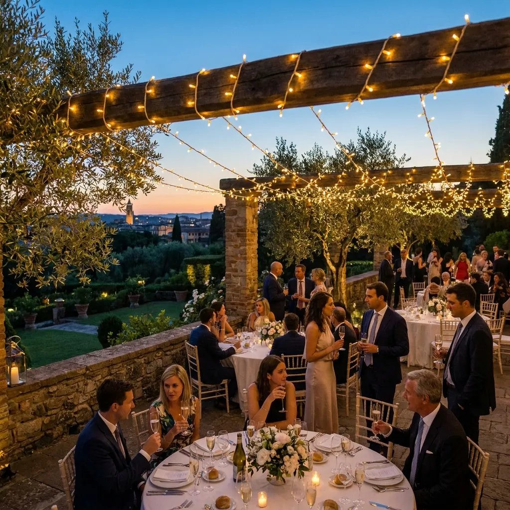 Lichterkette bei Outdoor-Event