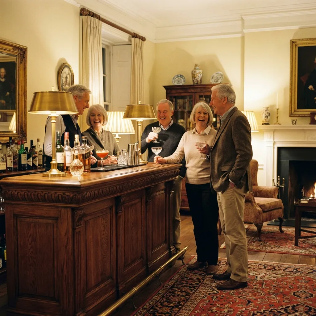 Mobile Bar auf einer Ü 60 Feier