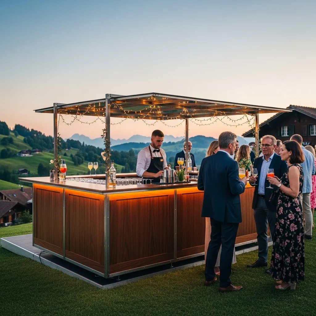 Mobile Bar bei einem Open‑Air‑Event