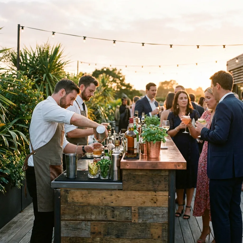 Mobile Eventbar mit Barkeepern