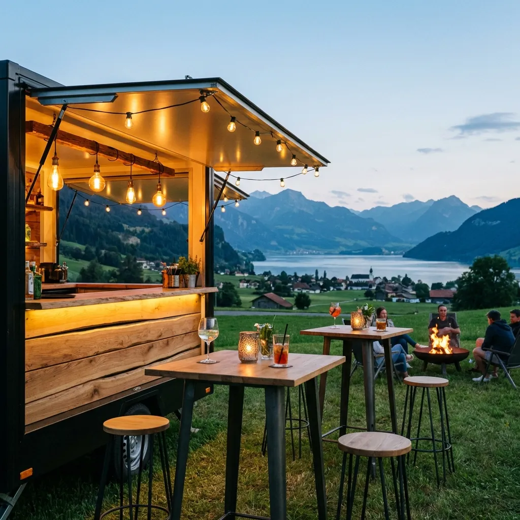 Mobile Openair Bar bei Sommerfestival