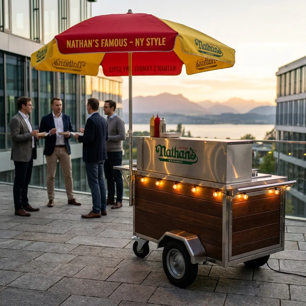 Mobiler Hot Dog Stand bei Event