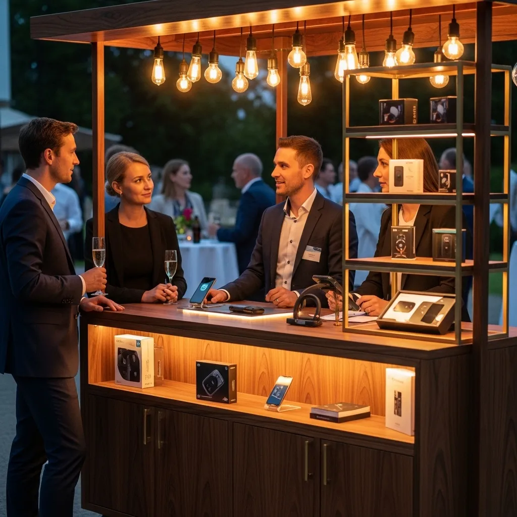 Verkaufsstand mieten für Events 3 Mobiler Verkaufsstand auf Firmenanlass