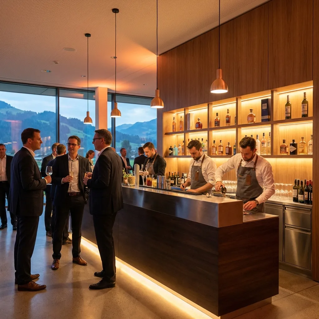 Moderne Thematische Event Bar auf einem Firmenevent