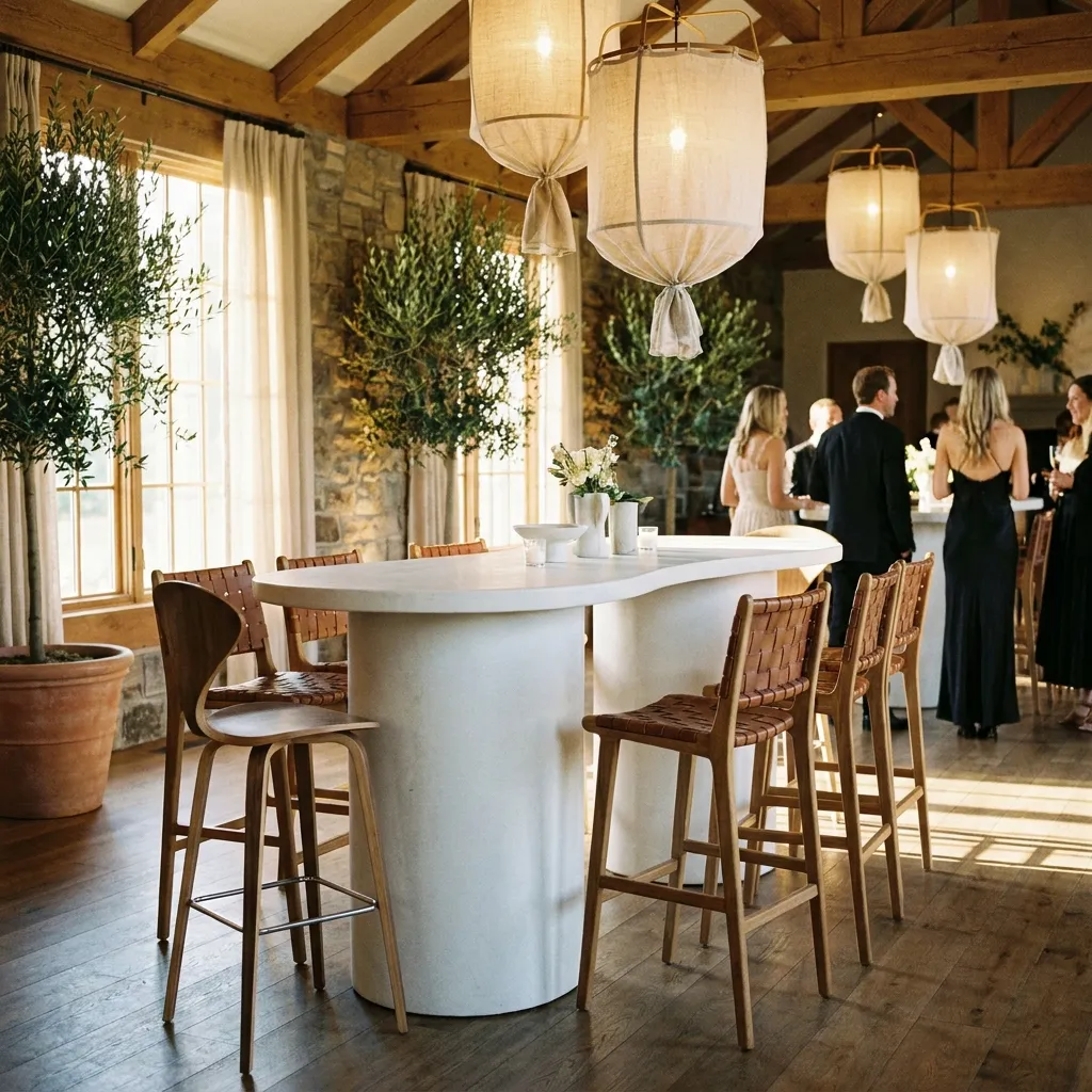 Moderner Clubtisch auf Event