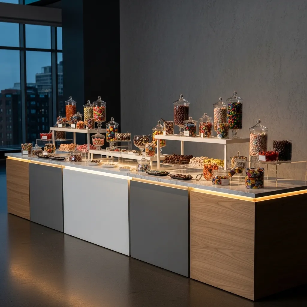 Modulare Candy Bar für Firmenevent