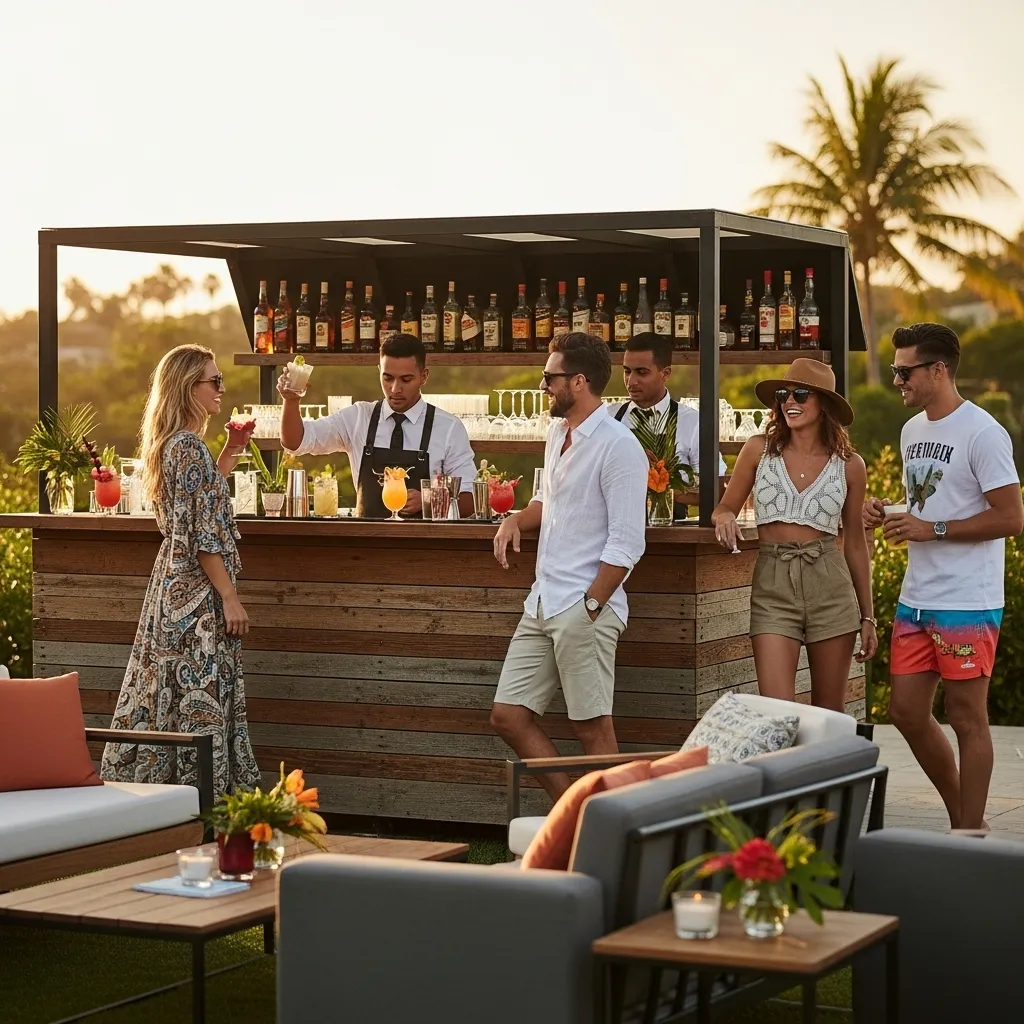 Nachhaltige Spring Break Party mit Bar