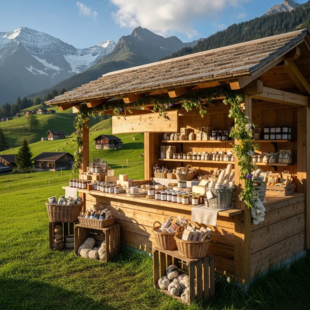 Verkaufsstand mieten für Events 2 Nachhaltiger Verkaufsstand aus Holz