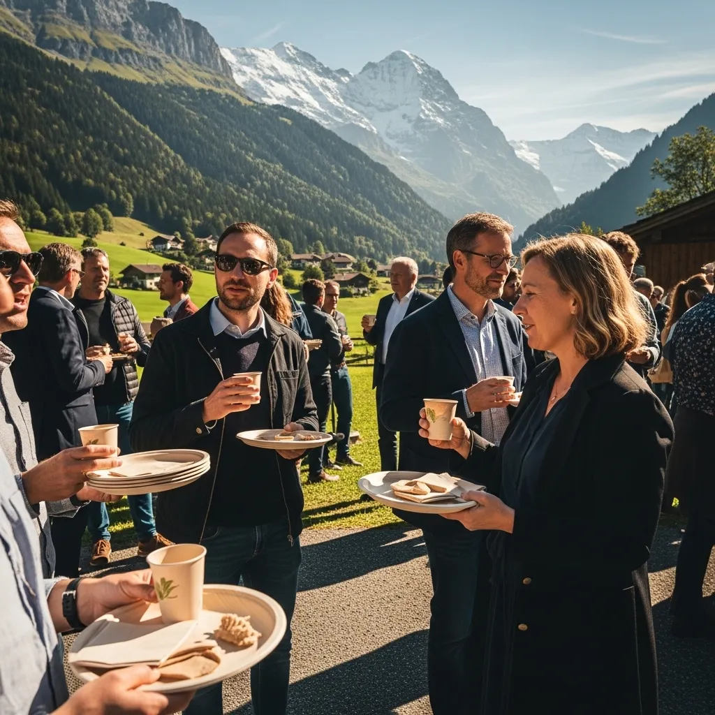 Nachhaltiges Event mit ökologischem Einweggeschirr