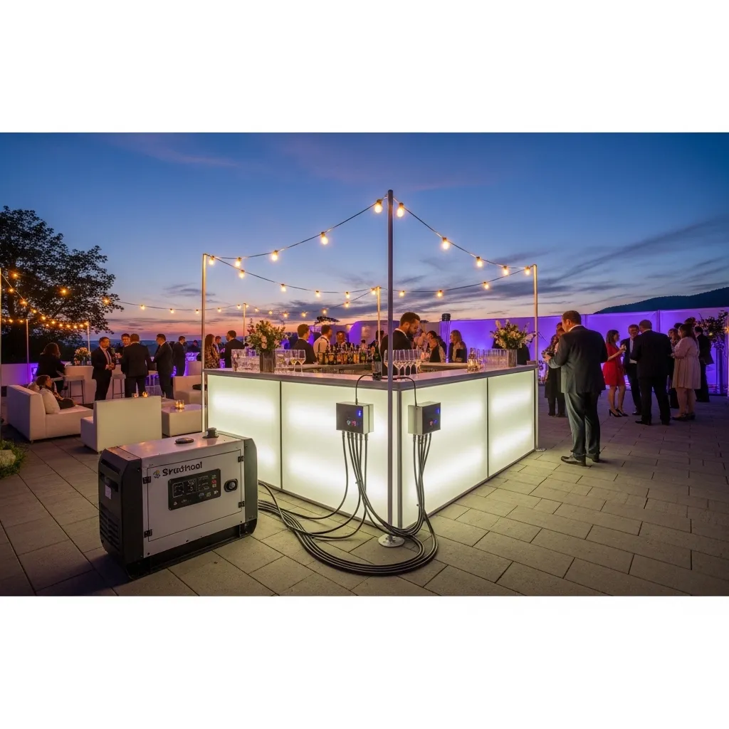 Outdoor Stromversorgung für Eventtechnik