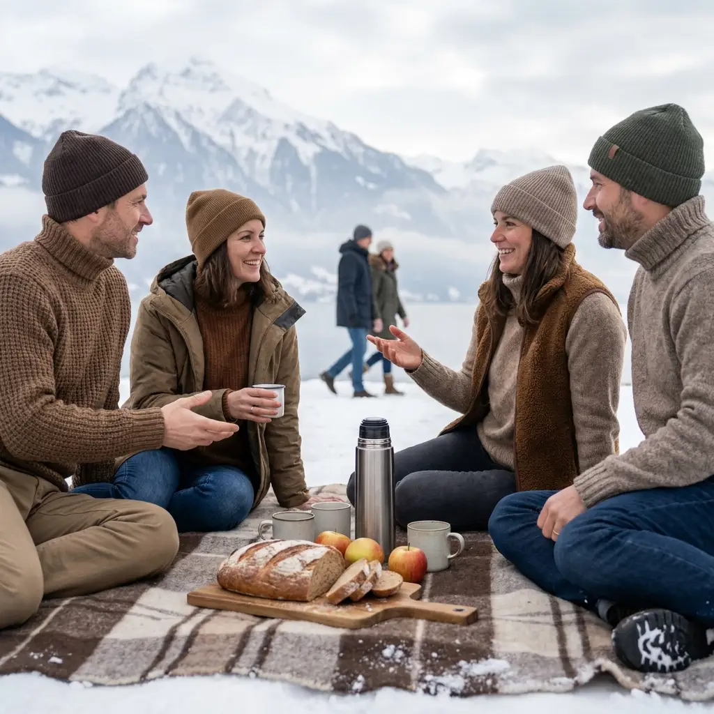 Picknick am Schweizer See mit kleinem Budget