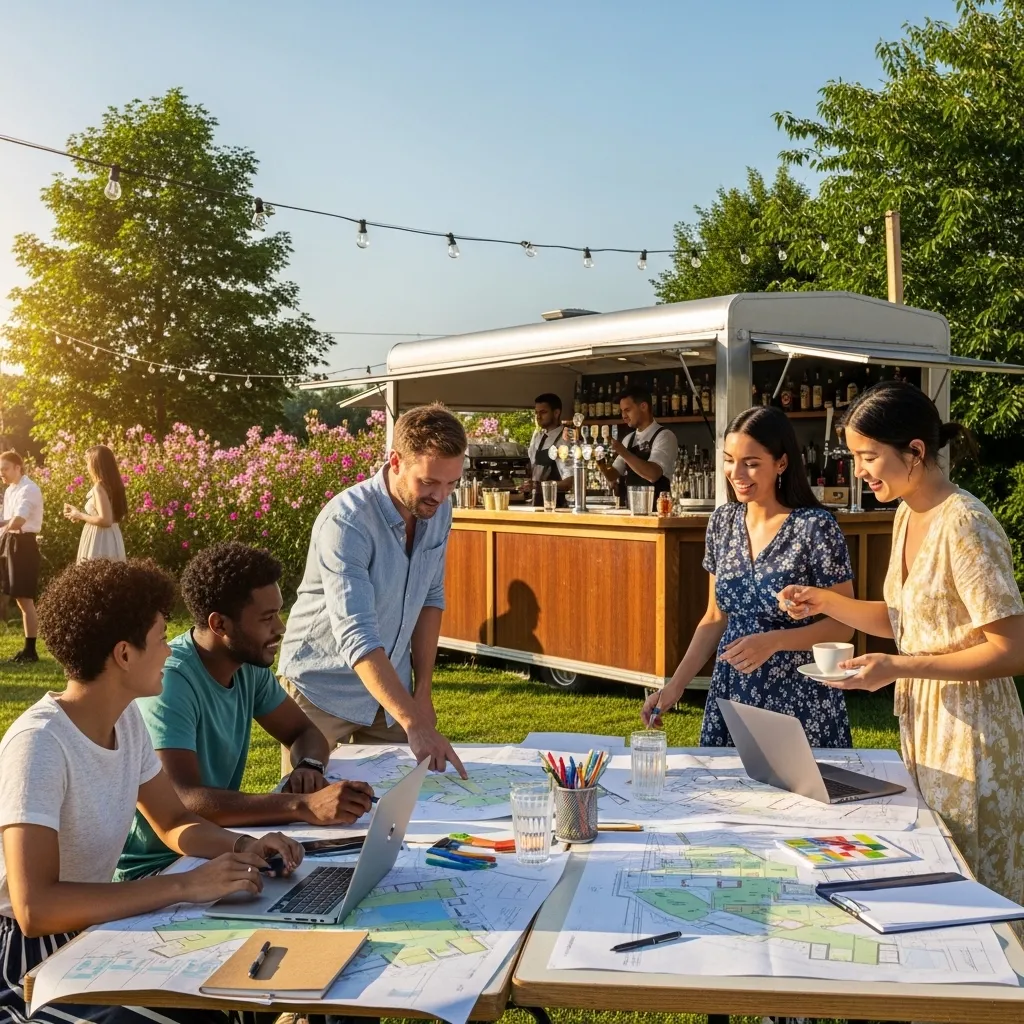 Planung eines Barfestivals im Freien