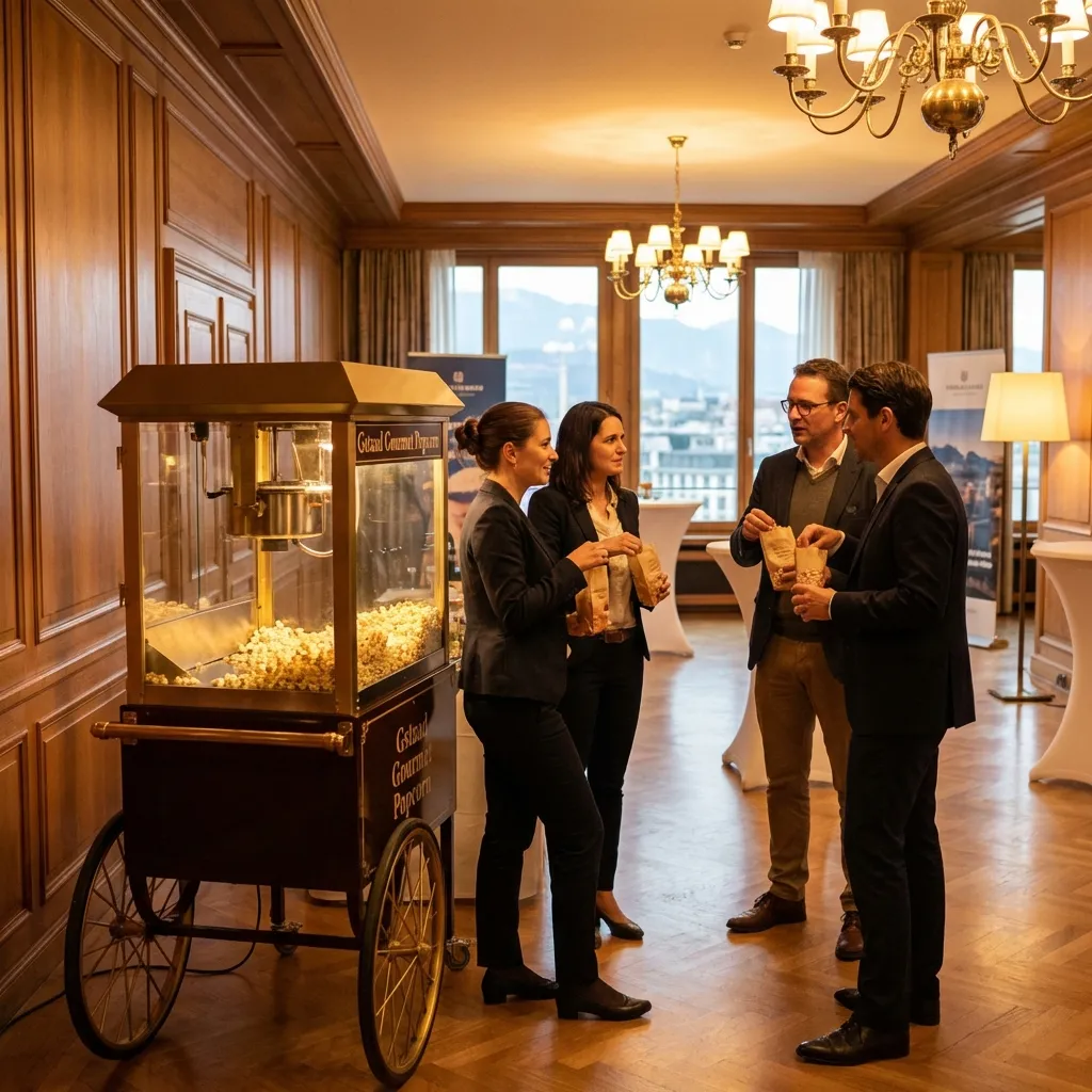 Popcornmaschine auf Firmenevent