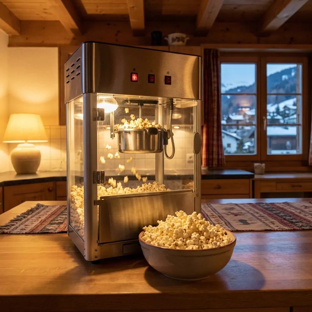 Popcornmaschine für Zuhause im Einsatz