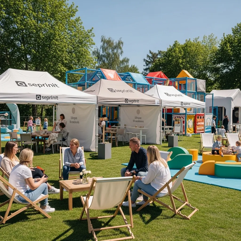 Professionell integrierte Spielzone bei einem Firmenanlass