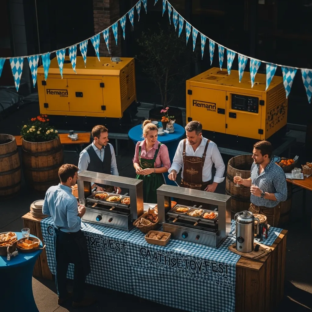 miete racletteofen günstig 3 Professionelle Raclette-Ausgabe auf einem Firmenevent