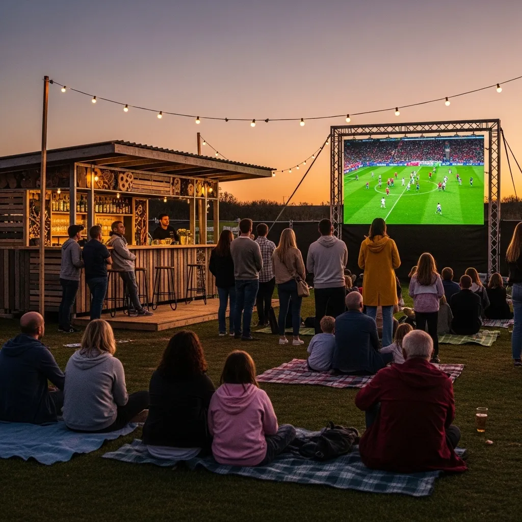 Public Viewing Event mit nachhaltiger Bar