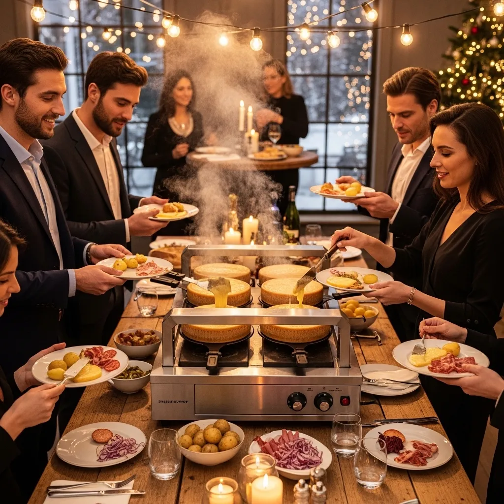 Raclette Ofen bei Firmenevent