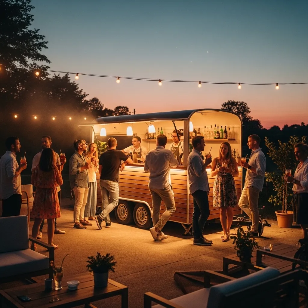 Sommer Event mit Outdoor Bar