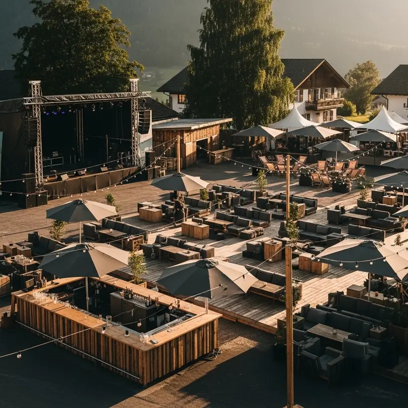 50 Jahre openair Festivals in der Schweiz 2 Sommerliches Open-Air-Gelände in der Schweiz