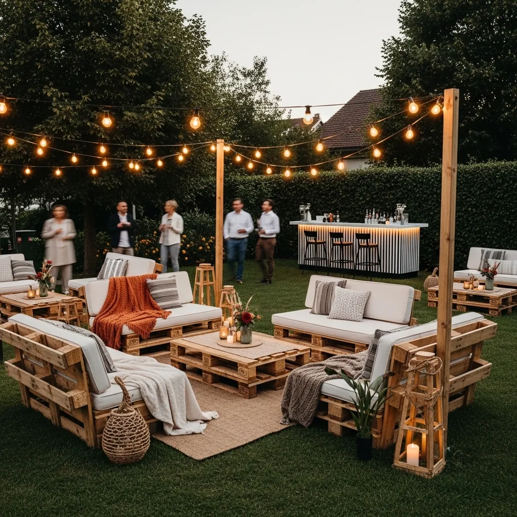 Party Raum mieten 2 Stilvolle Event-Lounge im Freien