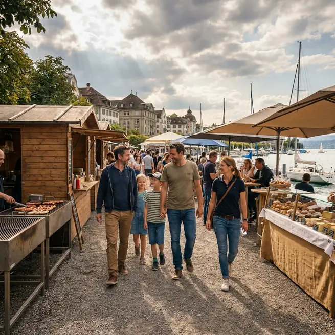 Wochenendstimmung in Zürich am See