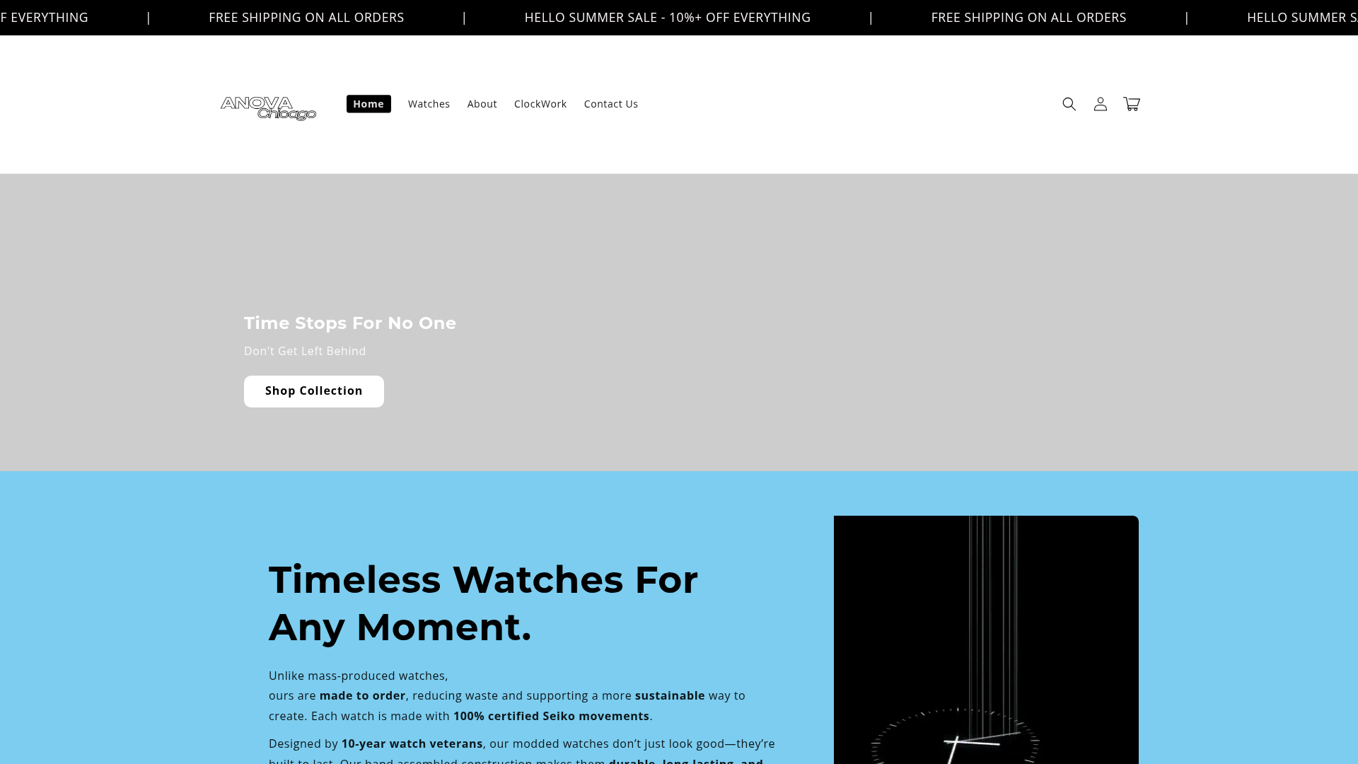 1. Anovachicago Homepage