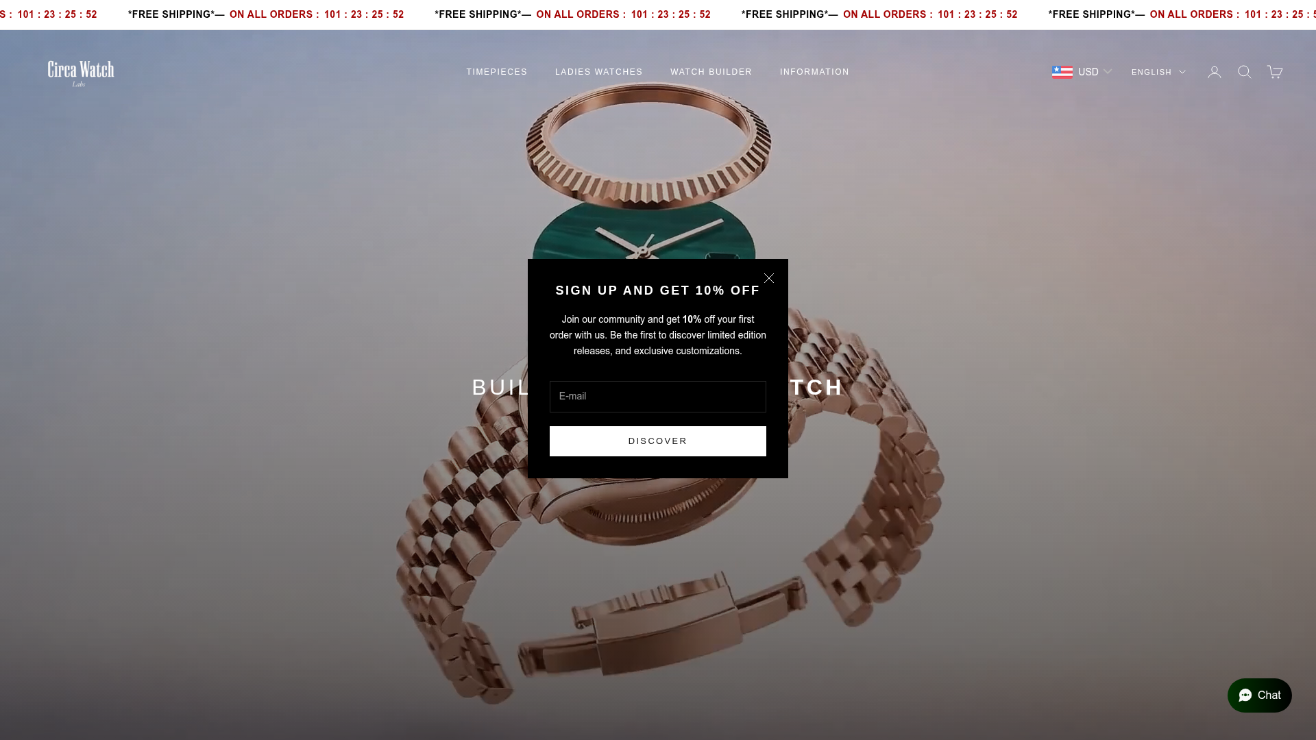 2. Circa Watch Labs Homepage