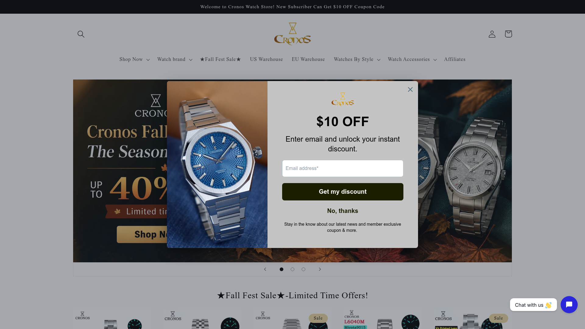 4. Cronos Homepage