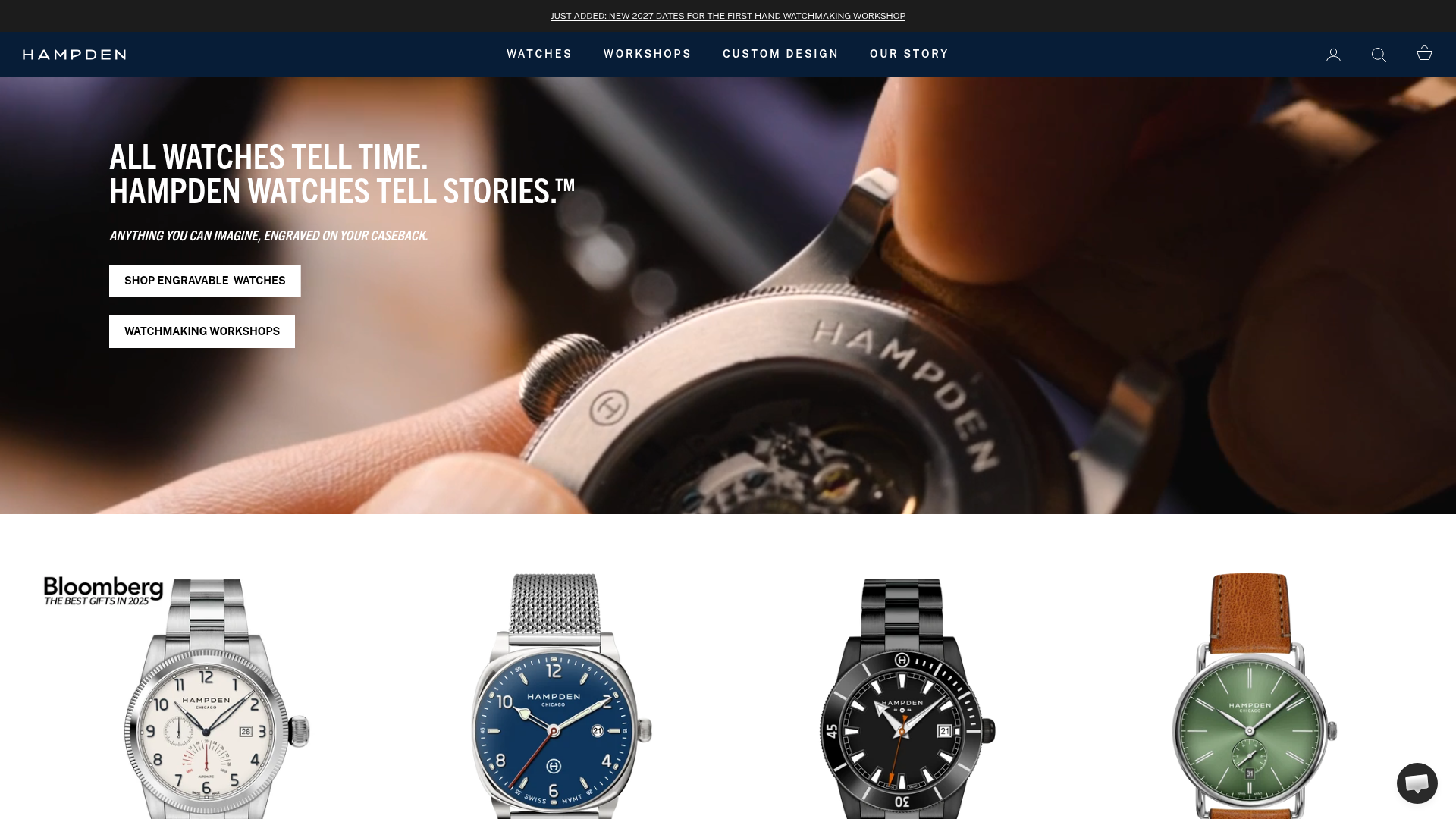 3. Hampden Watch Homepage