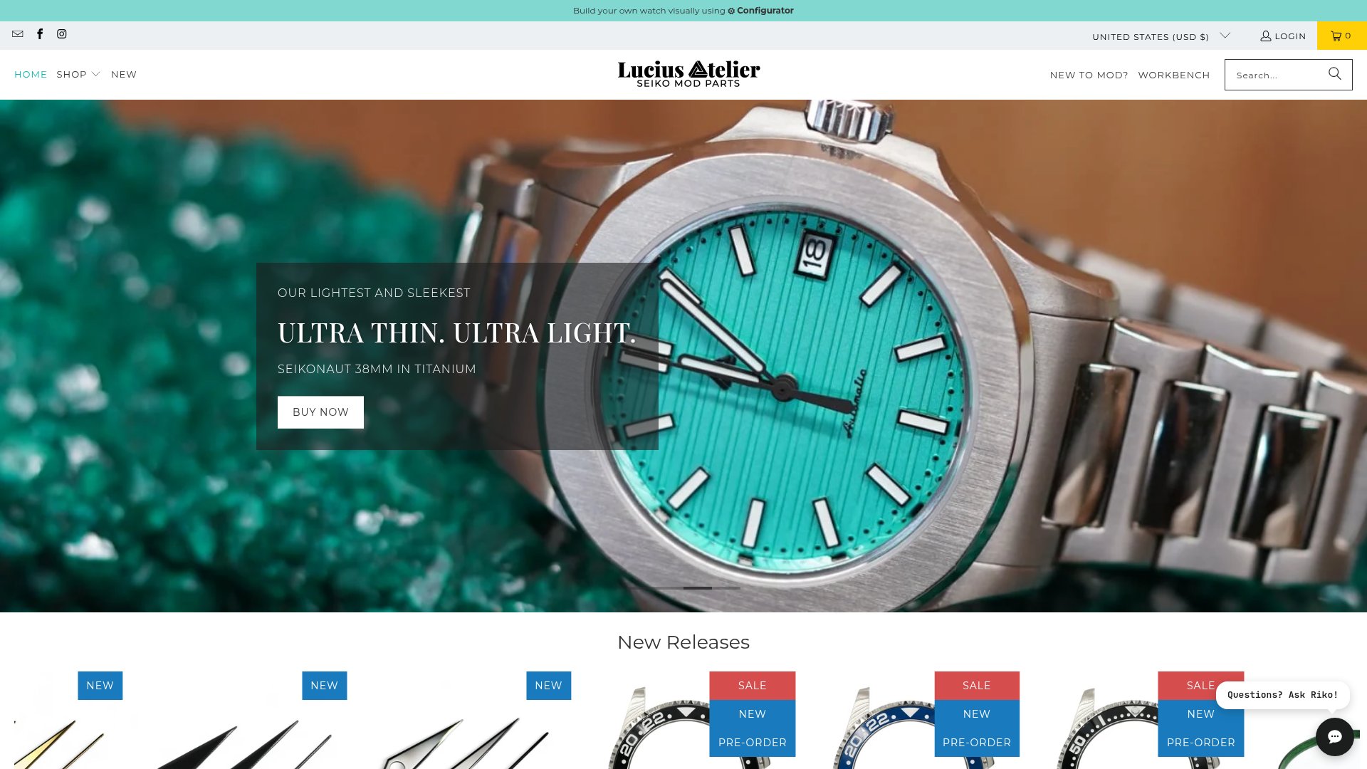 4. Lucius Atelier Homepage