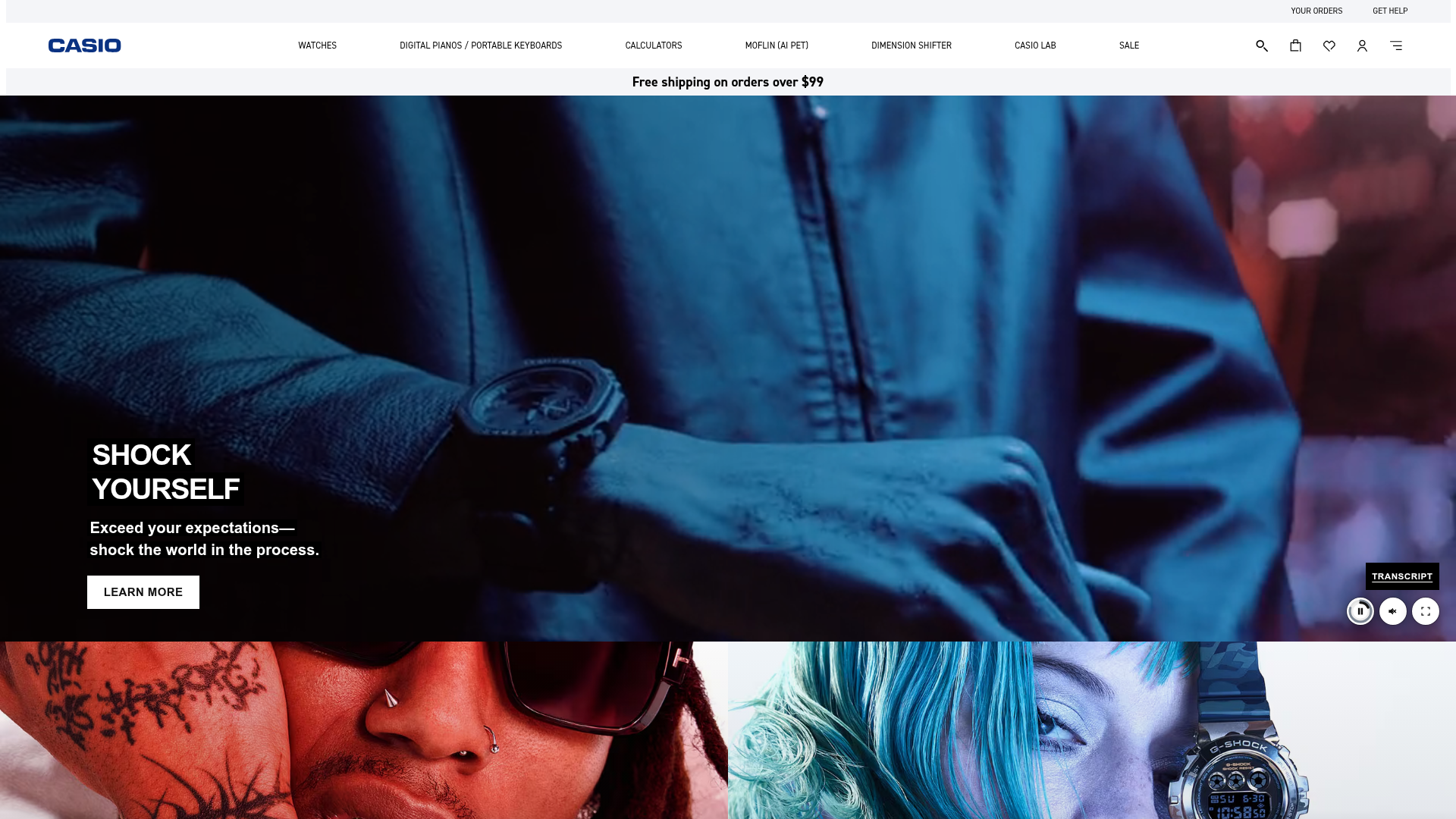 Casio Duro MDV106 Homepage