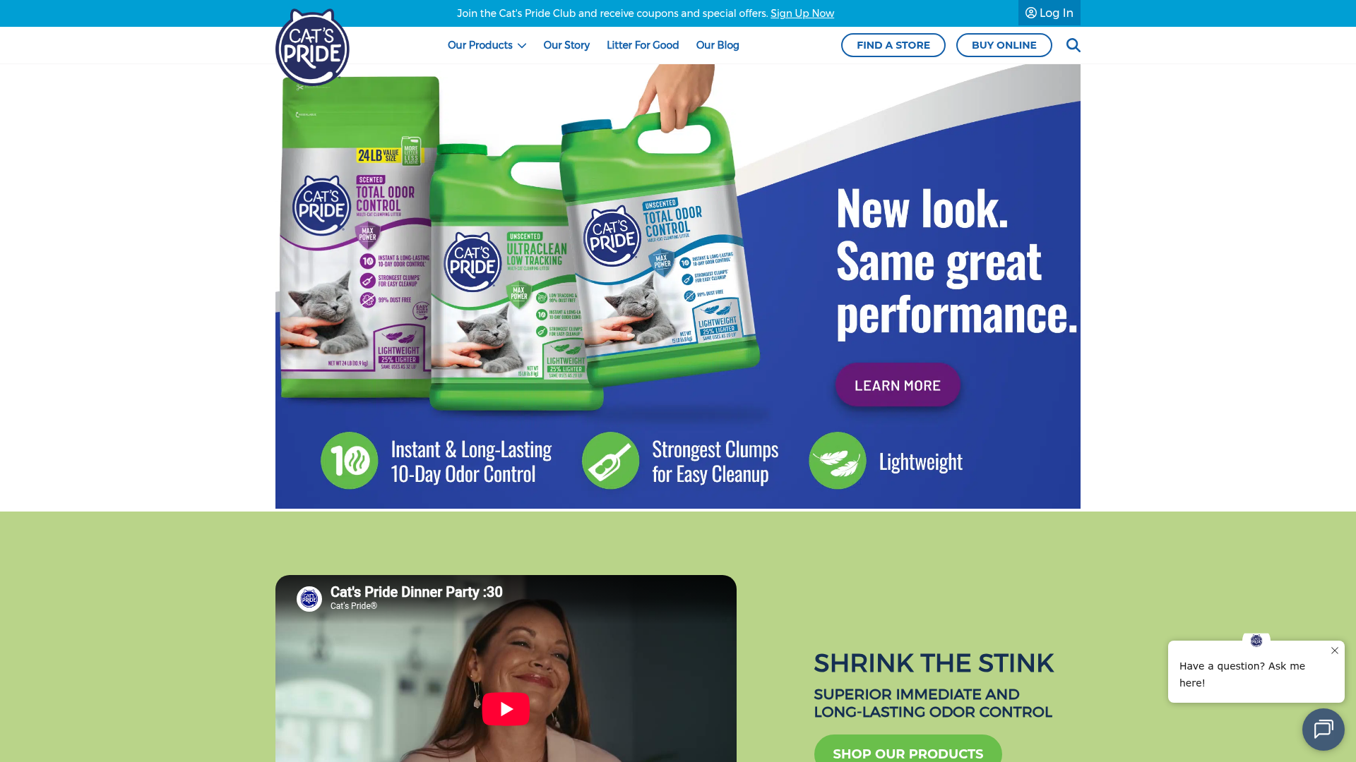3. Cat’s Pride Homepage