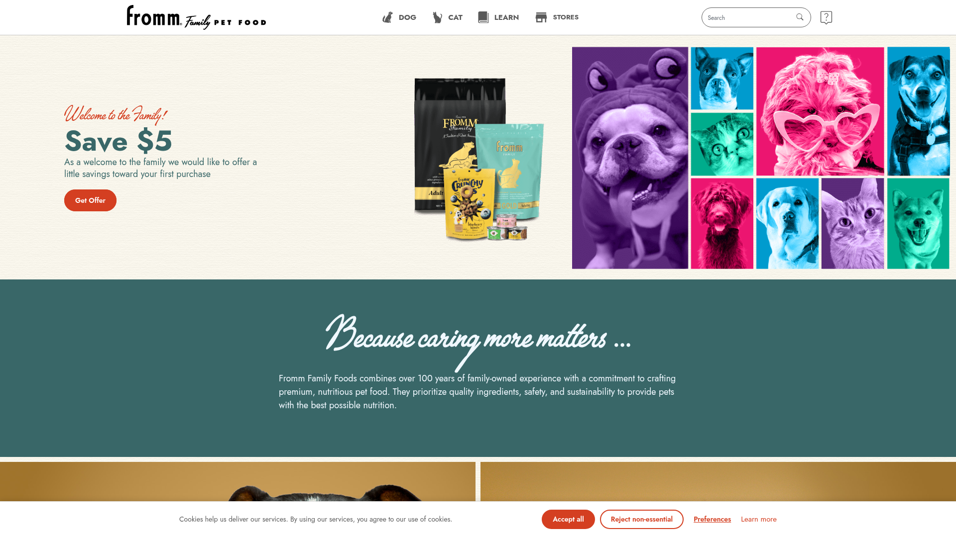 3. Fromm Family Foods Homepage