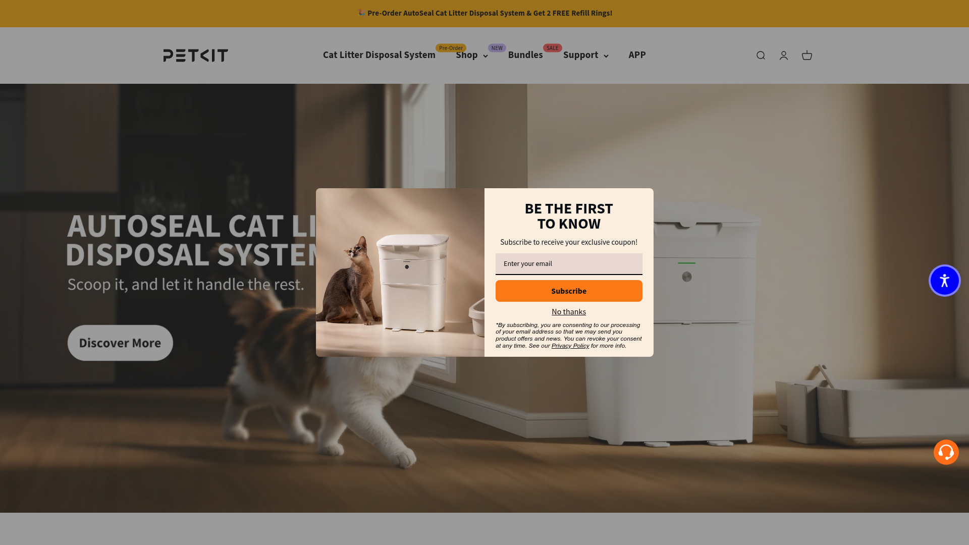 3. PETKIT Homepage