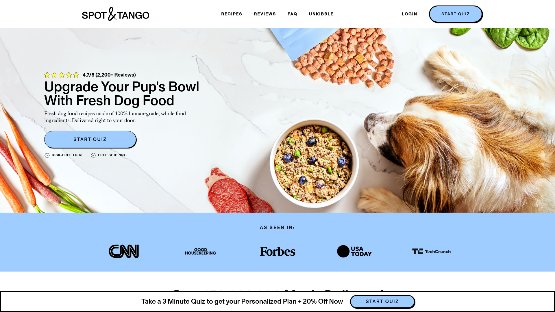 4. Spot & Tango Homepage