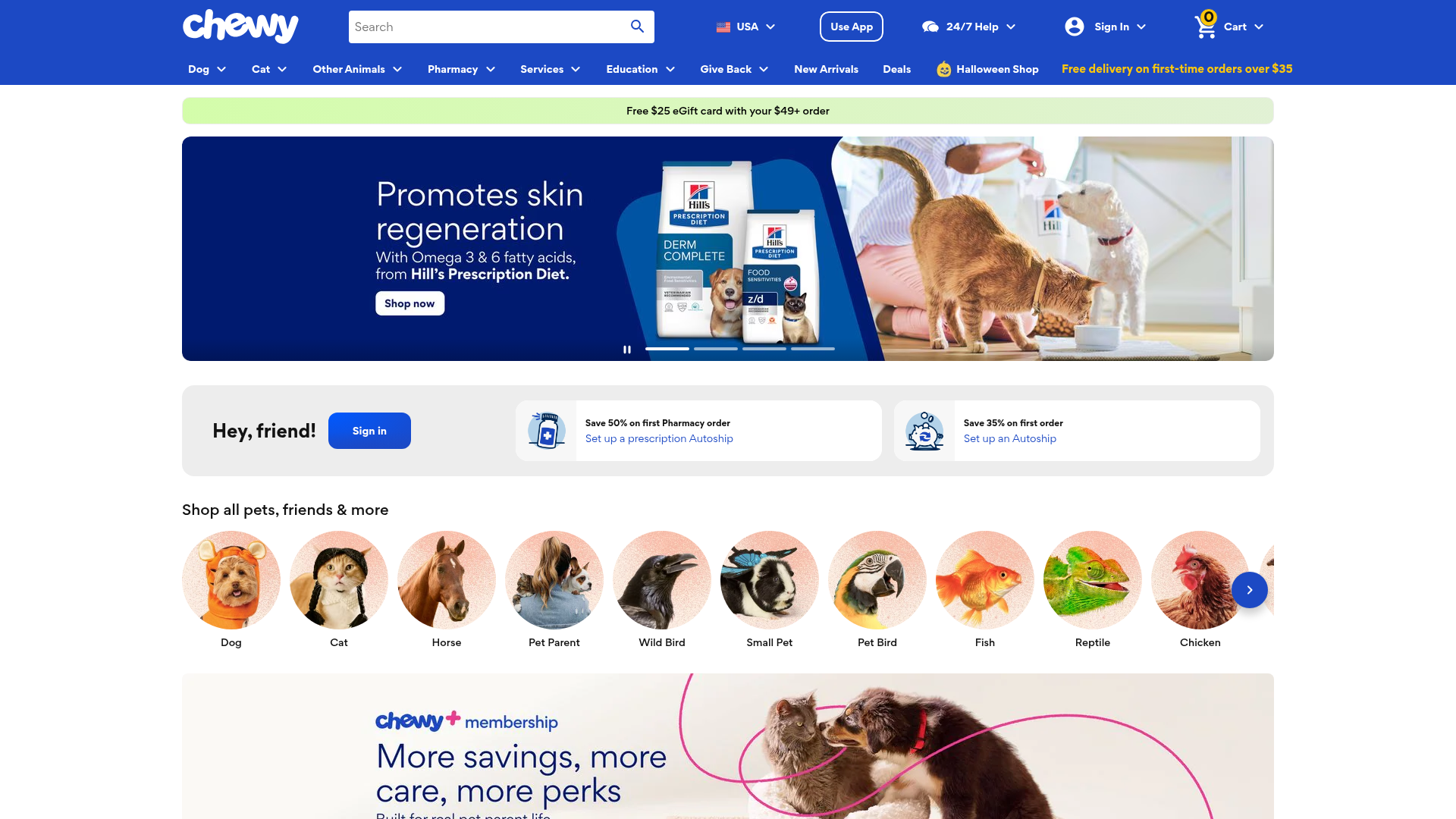 2. Chewy Homepage