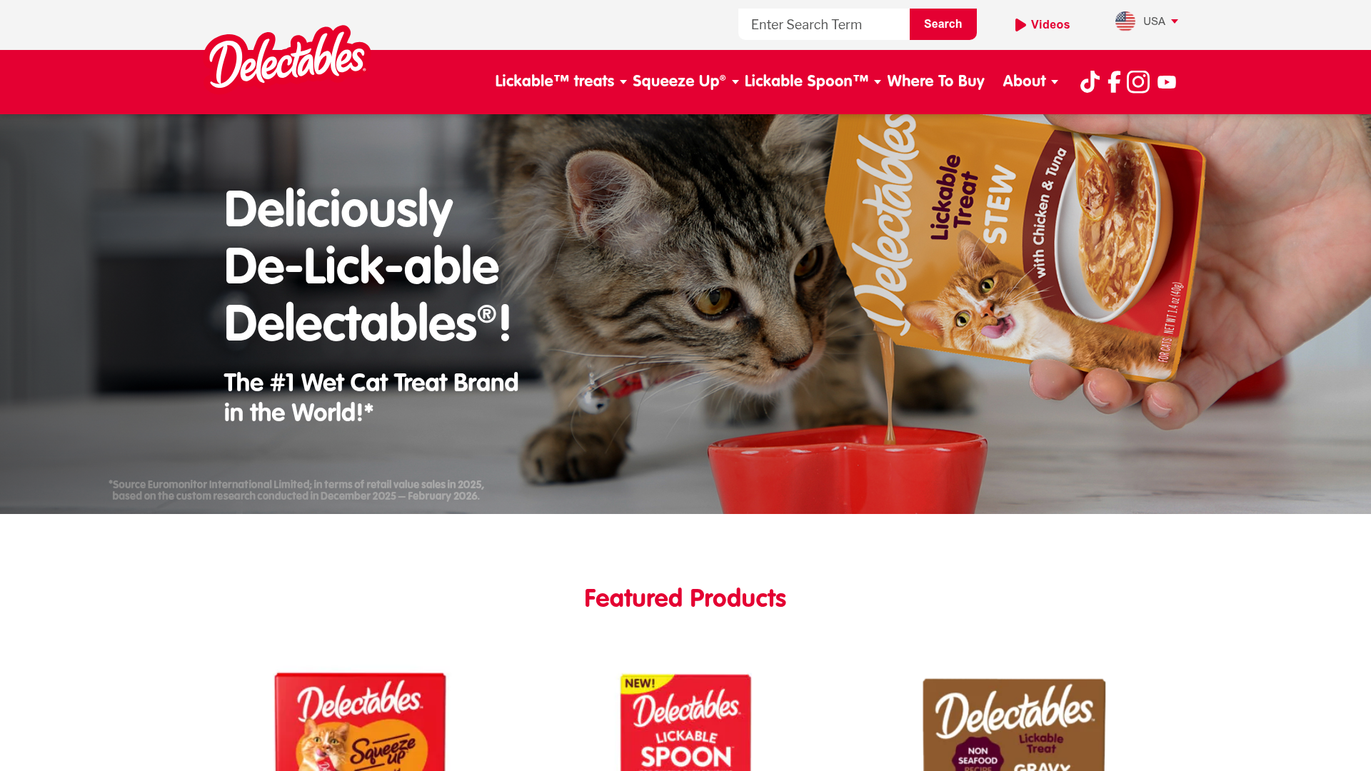 Delectables Squeeze Up Homepage