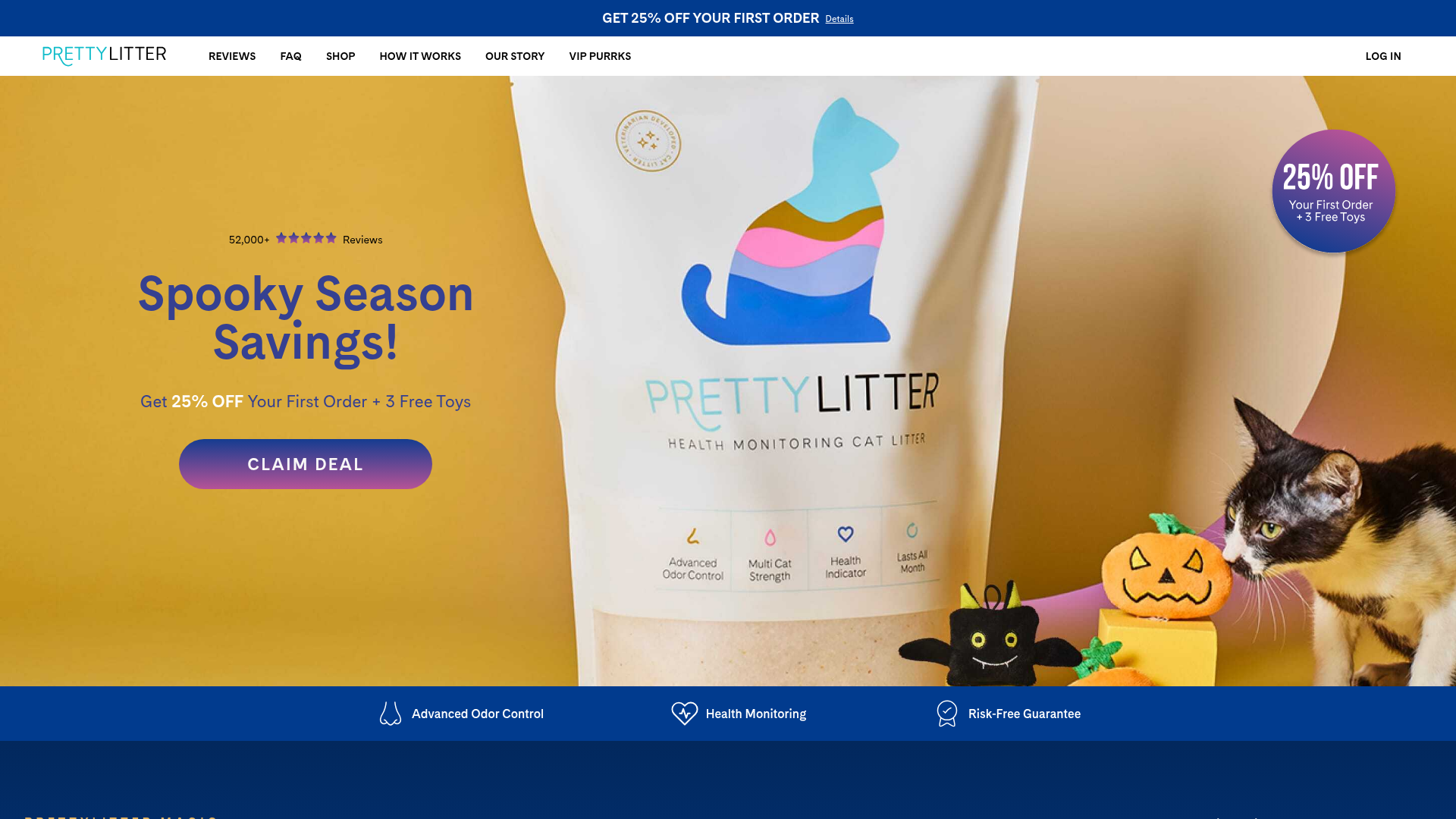 1. PrettyLitter Homepage