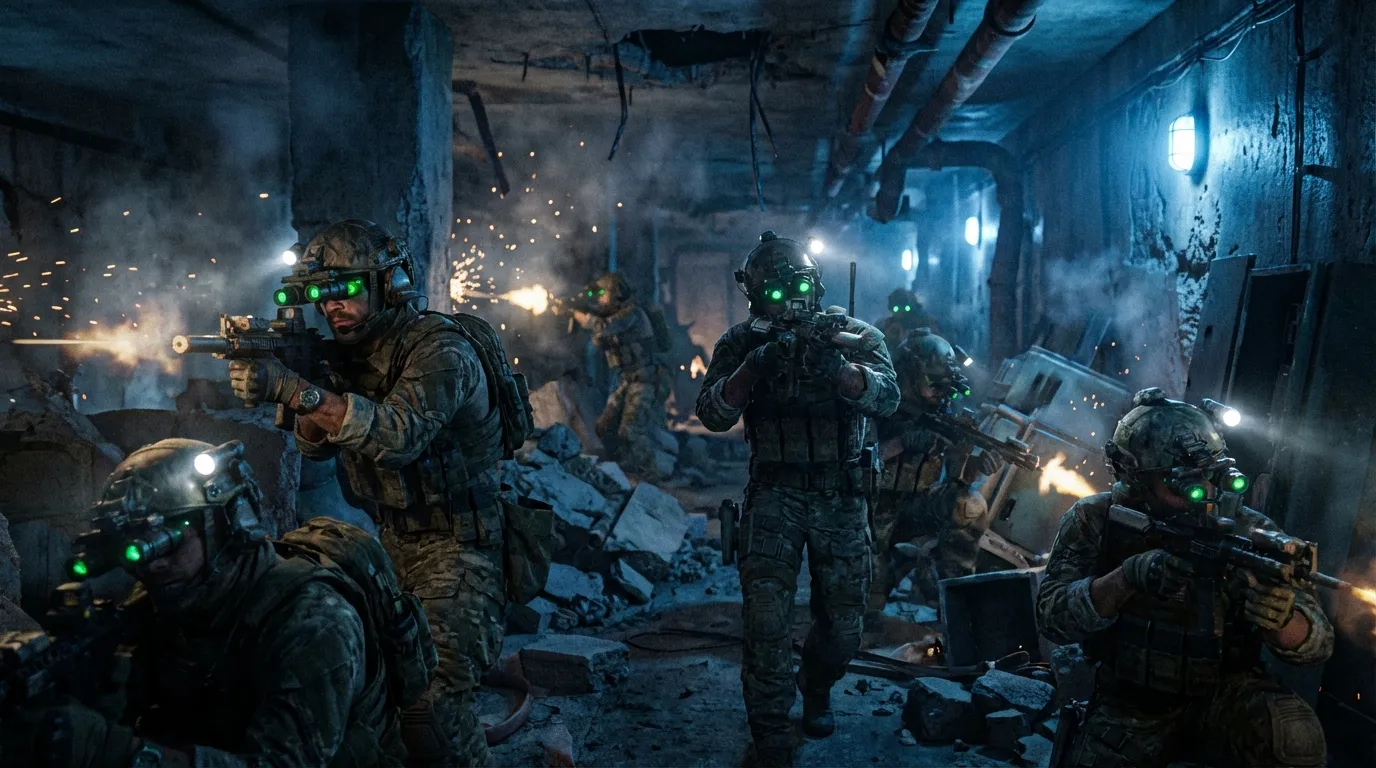 Battlefield 6 night combat scene